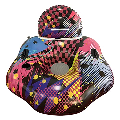 Joysummer Flotador Inflable de Piscina para Adultos - Balsa de Salón Hamaca Inflable, Silla de Natación Flotante Anillo de Natación Sirena para Niños con Portavasos Reposacabezas Cover