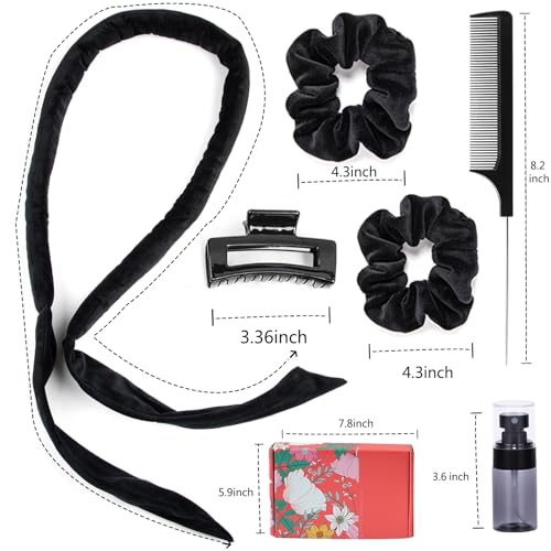 Miyamarch Haste de Ondulação Sem Calor Faixa de Cabeça Modeladores de Cabelo para Dormir Cachos Sem