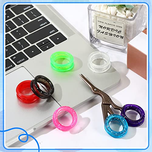 24 Pcs Silicone Scissors Finger Rings Soft Dog Grooming Scissors Accessories Pet Grooming Shear Finger Ring Thumb Inserts Grips for Dog Hair Cutting, 8 Colors 24 Pcs Silicone Scissors Finger Rings Soft Dog Grooming Scissors Accessories Pet Grooming Shear Finger Ring Thumb Inserts Grips for Dog Hair Cutting, 8 Colors
