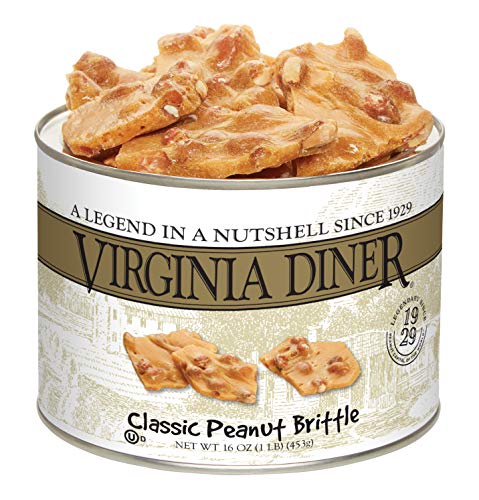 Virginia Diner Peanut Brittle, Buttery, 16-Ounce
