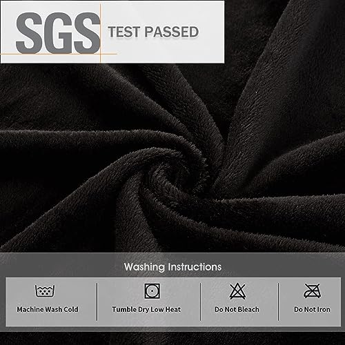 FashGudim Mens Robes Big and Tall with Hood Two-Tone Flannel Fleece Contrast Bathrobe Full Length Plush Long Robe House Coat4