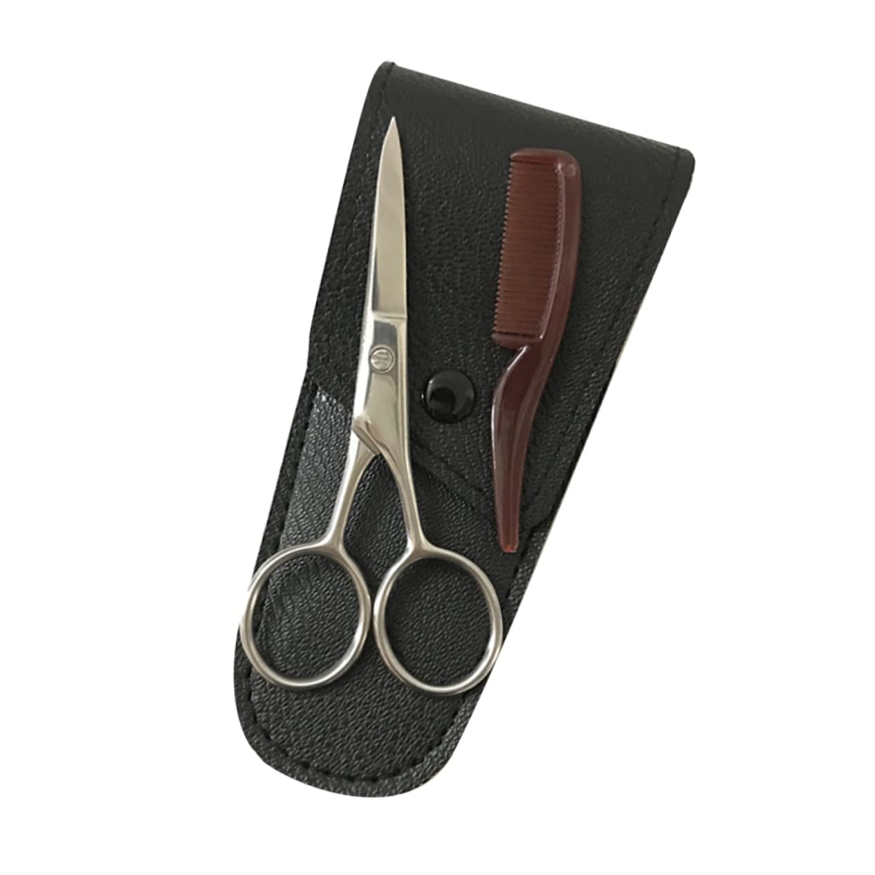BIUDECO Men's Eyebrow Scissors Set Barber Kit Beard Trimmer Scissors Stainless Steel for Styling
