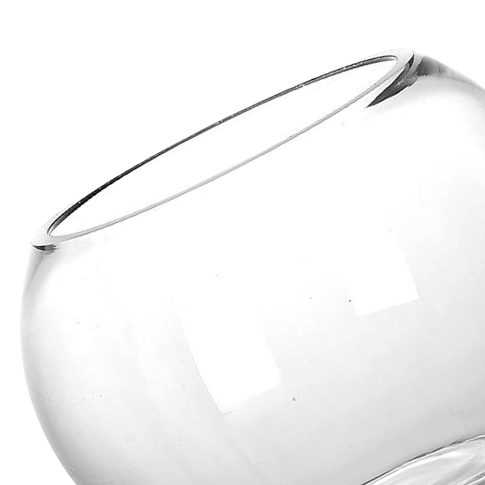 Yardwe Fish Column Glass Round - Kugelaquarium Mini - Goldfish Glass Decoration for Home Living Room Office Table Yardwe Fish Column Glass Round - Kugelaquarium Mini - Goldfish Glass Decoration for Home Living Room Office Table