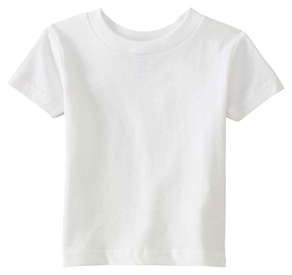 RABBIT SKINS Infant Short Sleeve T-Shirt, White, 12 Months