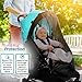 Swanoo Stroller Sun Shade Cover, Mosquito Net for Stroller Shade Extender with Magnetic Tabs Block 70% of UV Rays, Bug Net Sun Protection Baby Stroller Accessories Stroller Canopy