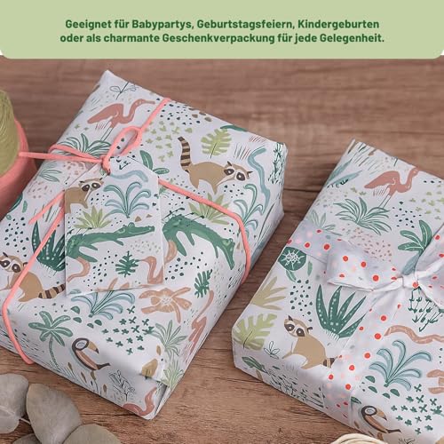Geschenkpapier Kinder, 6 Bögen Geschenkpapier Mädchen, Ideal Für Kindergeburtstag Und Einschulung (50 * 70 CM)