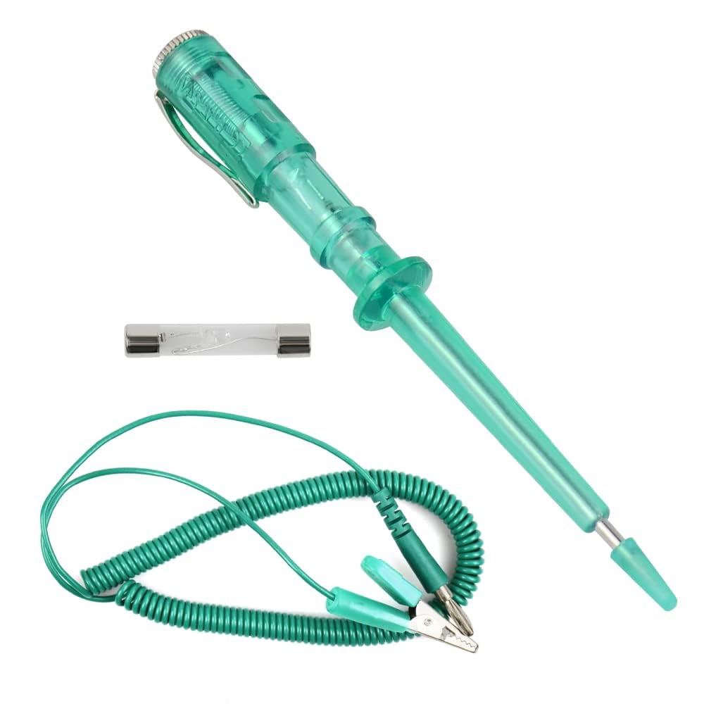 UpToDateTools DC 6V/12V/24V Car Circuit Tester Probe Light System Test Probe Lamp Auto Light Lamp Voltage Test Pen, Battery_powered 2