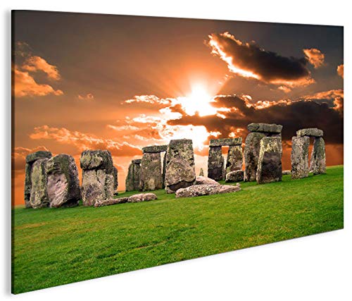 islandburner Cuadro sobre lienzo Stonehenge V4 1K XXL Póster Lienzo Lienzo decorativo Salón Marca