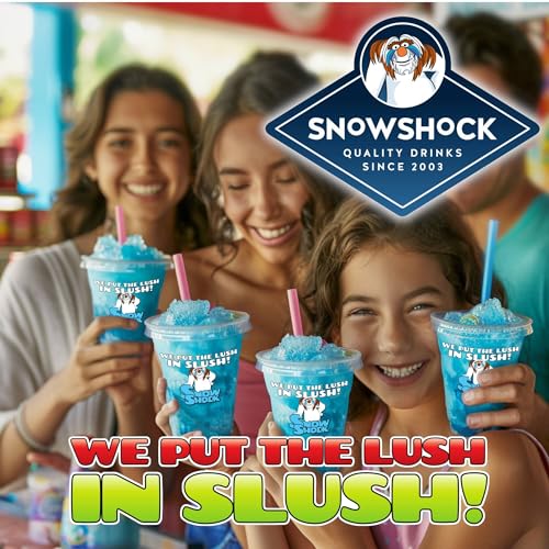 SnowShock Slush Syrup 5L Strawberry & Blue Raspberry 2x Pack | Slushy Concentrate Dilute for Ice Slushie Machine | Refreshing Frozen Drink Mix for Kids Parties, Cafes, Events & Food Vans | Vegan - Image 3
