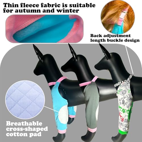 Image of Dog Elbow Pads Knee Protector Wraps Elbow Callus Treatment Sleeve for Wounds Front Legs Stop Licking Medium Large Dogs 2XL, Blue