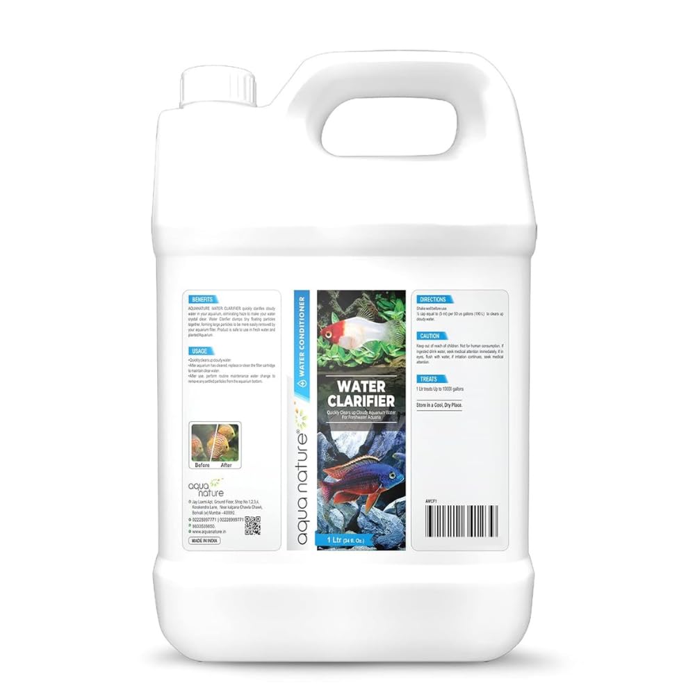 See full amazon price history chart for Aquanature Water Clarifier Clears Up Cloudy Aquarium Water for Freshwater Aquaria (1Ltr) Aquanature Water Clarifier Clears Up Cloudy Aquarium Water for Freshwater Aquaria (1Ltr) (B09C4V7BNC) Amazon Price History, Amazon Price Tracker