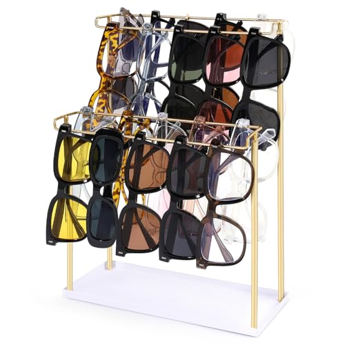 Présentoir à lunettes de soleil avec plateau de rangement pour bureau - 2