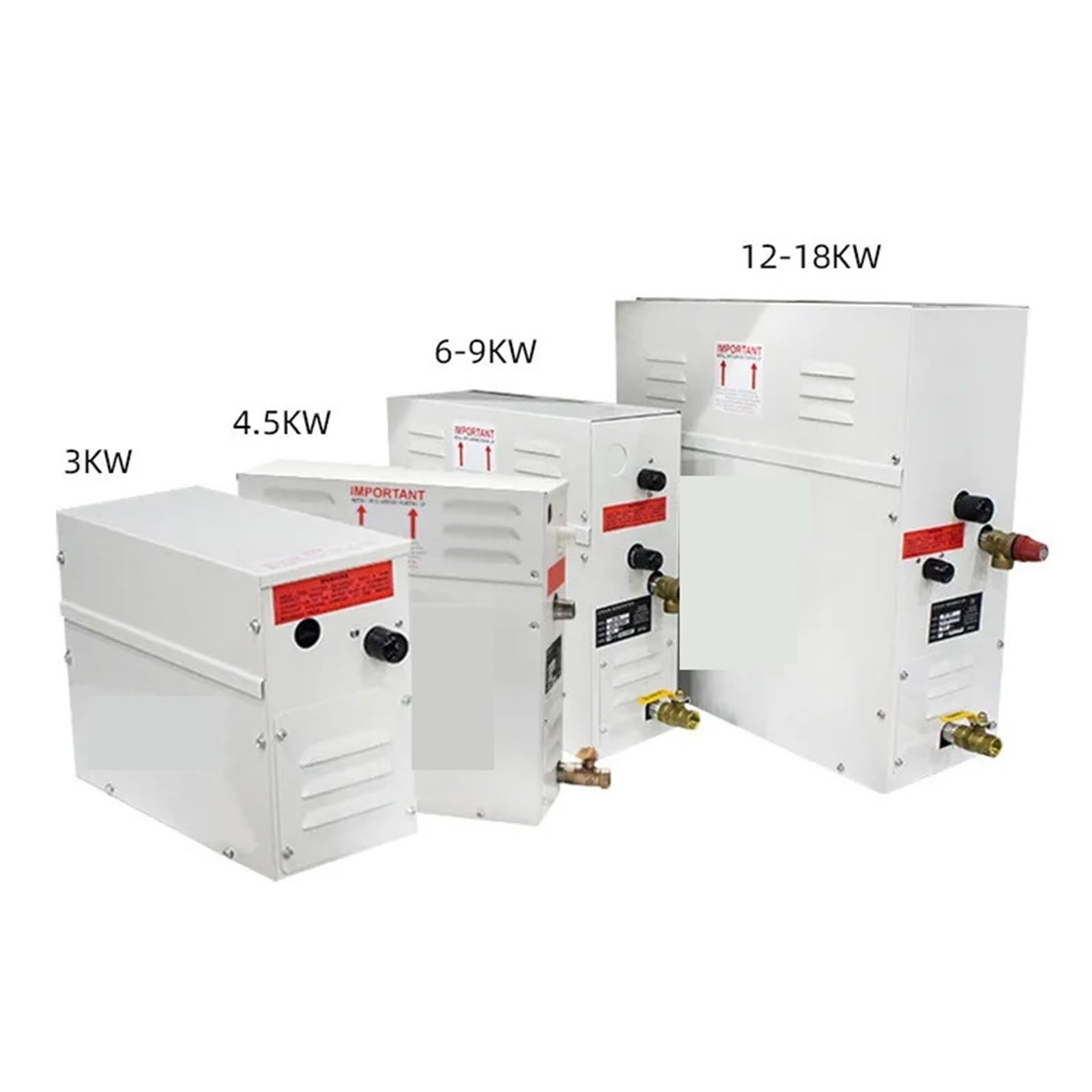 Generador de Vapor para Sauna doméstica, generador de Vapor de 3/4, 5KW para Ducha, máquina de Vapor multifunción para el hogar, Sauna, baño, SPA, Ducha de Vapor (4.5kw 380v)