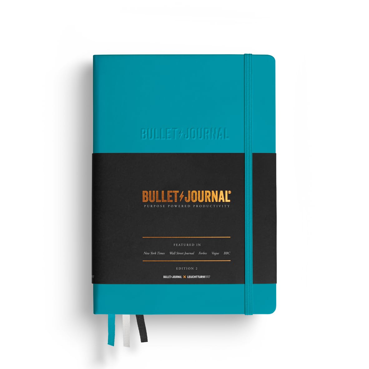 LEUCHTTURM1917 373022 Bullet Journal Edition 2, Medium (A5), Hardcover, 206 numbered pages, Turquoise25, dotted โ image 1