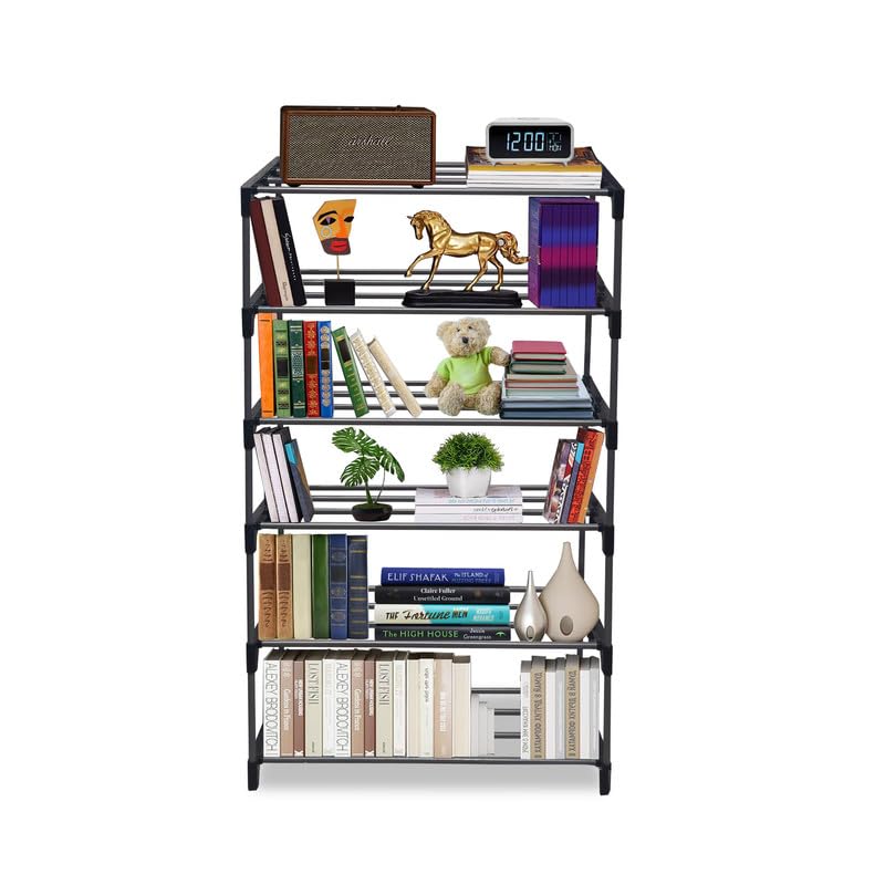RAXON WORLD Multipurpose 6 Layer Heavy Metal Book/Shoe/Cloth Foldable Rack for Anywhere Use-picture-13