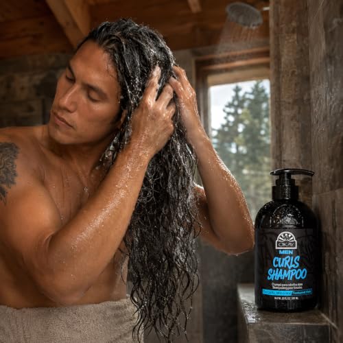 Image of Curls Shampoo 20 oz - Moisturizing Curl Enhancing Shampoo for Men with Curly, Wavy & Textured Hair - Frizz Control, Soft Defined Curls - Sulfate, Paraben & Silicone Free