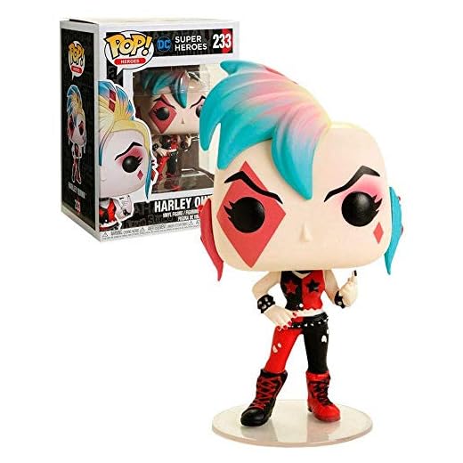 Funko - DC Super Heroes-Harley Quinn (Punk) Figurina, Multicolor, 30103