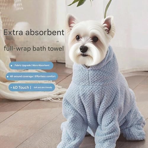 Envoltura de baño absorbente para perros con secado rápido y protección antideslizante 4