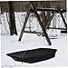 Pesoncarl Sled Cover, 60x24x8 Inch Ice Fishing Sled Cover, Silver Coated Oxford Cloth Jet, Waterproof Sun Protection Otter with Drawstring, Black, Covers Storage