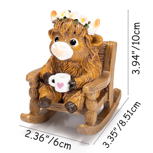 Highlandcowfigurineforbookshelfdecorhighlandcowsthemedgiftsforwomenresinfigureshomedeskdecorationsaccentsrest  Urban Country Home Decor Highland cow figurine for book shelf decor highland cows themed gifts for women resin figures home desk decorations accents rest  urban country home decor