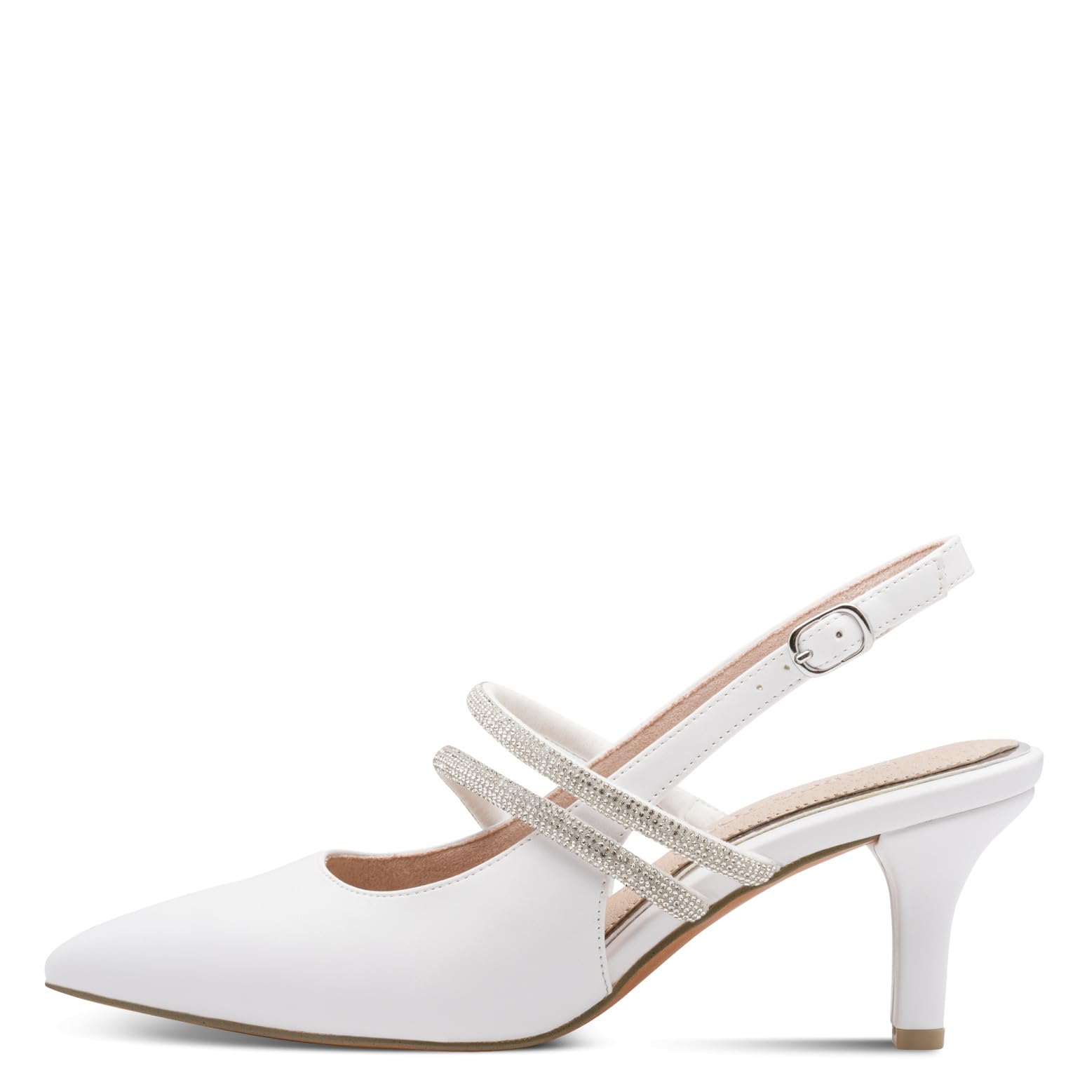 MARCO TOZZI Damen Pumps weiches Feel Me Fußbett Leder Decksohle Modisch