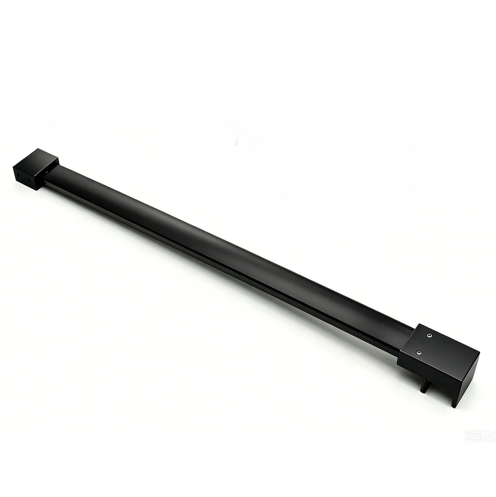 Barre de stabilisation douche italienne noire 75 cm murale