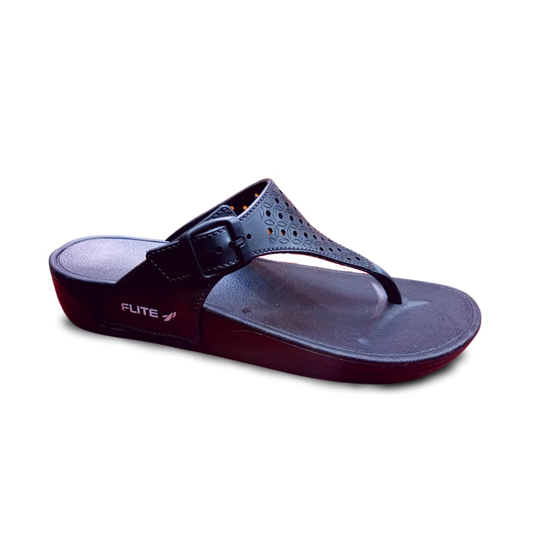 FLITE Womens Girls Casual wear Flipflops & chappals (430) (Black, numeric_7) (B0BY2JZMRQ) Amazon Price History, Amazon Price Tracker