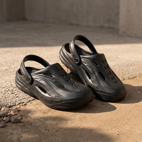 Image of Impakto by Ajanta Men's Classic Casual Clogs /Sandals with Adjustable Back Strap for Adult | Comfortable & Light Weight | Stylish & Anti-Skid | Waterproof & Daily Mules for Gents /Boys