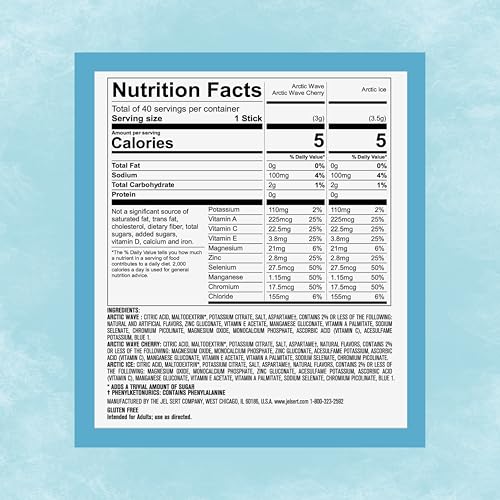 Pure Kick Arctic Hydration Variety Pack Singles to Go Powdered Drink Mix, Arctic Wave, Arctic Wave Cherry, Arctic Ice, 40 Count Packets - image 5