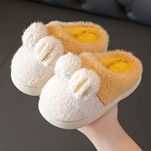 Cute Bunny Bedroom Slippers for Kids Animal 𝗖artoon Cotton Warm Slippers Girls Boys Memory 𝗙oam Warm Toddler House3