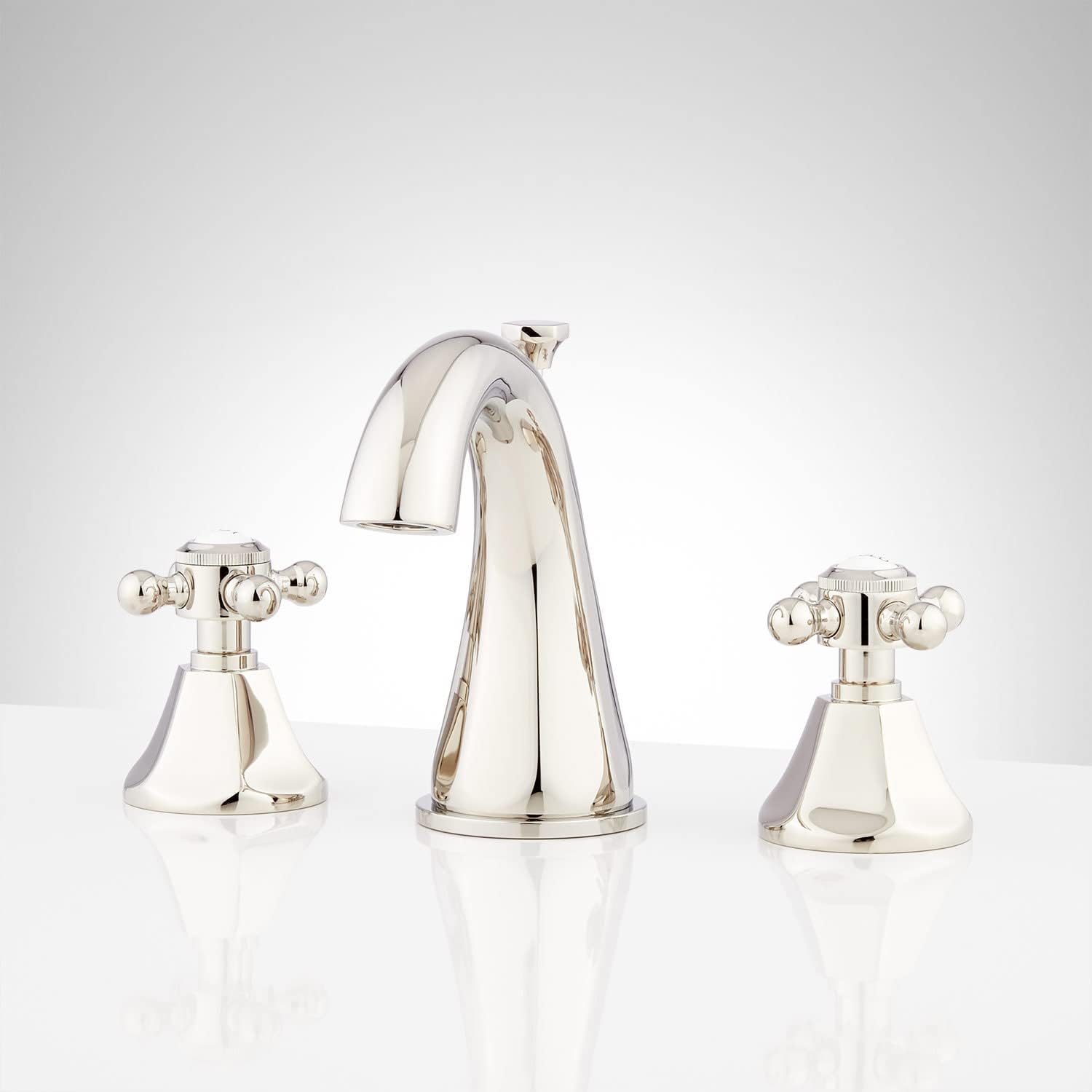 Signature Hardware 447878 Boca Raton 1.2 GPM Widespread Bathroom Faucet with PopUp Drain