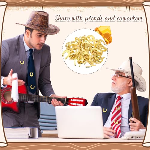 48 Pcs Horseshoe Pins Bulk Cowboy Cowgirl Western Enamel Lapel Pin Western Party Favor for Clothing Bag Hat Decor Jewelry Gift3