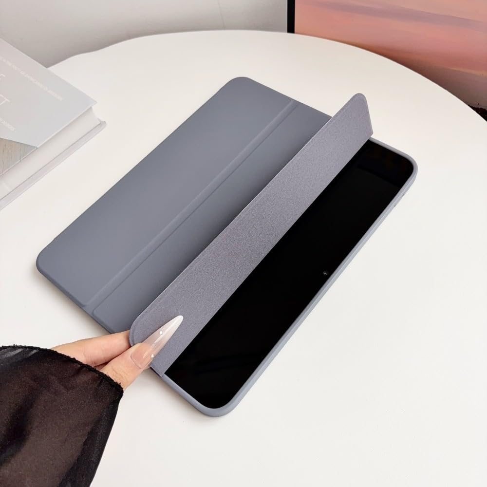 Generic etui kompatybilne z Samsung Galaxy tab A9 8,7 SM-X110 X115 X117 (kolor: ciemnoniebieski) odporny na wstrząsy pokrowiec z klapką ze skóry silikonowej
