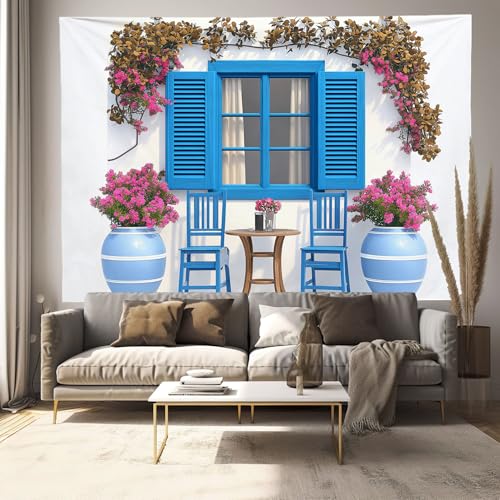 Tapisserie Grèce pour agrandir une pièce décoration murale 3D