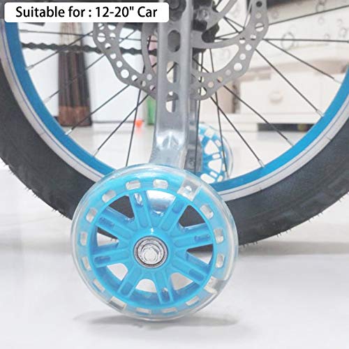 Ruedas de entrenamiento para bicicleta, 1 par, DubMag, color azul, para bicicletas de 12 a 20 pulgadas miniatura 4