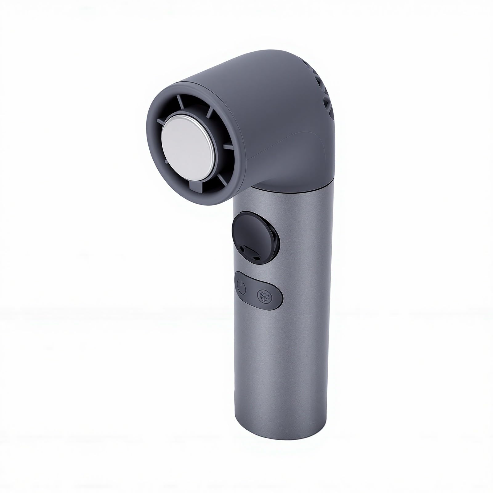 Ventilatore Portatile Mini Raffreddamento a Ghiaccio Portatile 199 velocità Ventilatore Curvo Silenzioso Regolabile in Continuo con Cordino per Viaggi a Casa Spiaggia (GRAY)