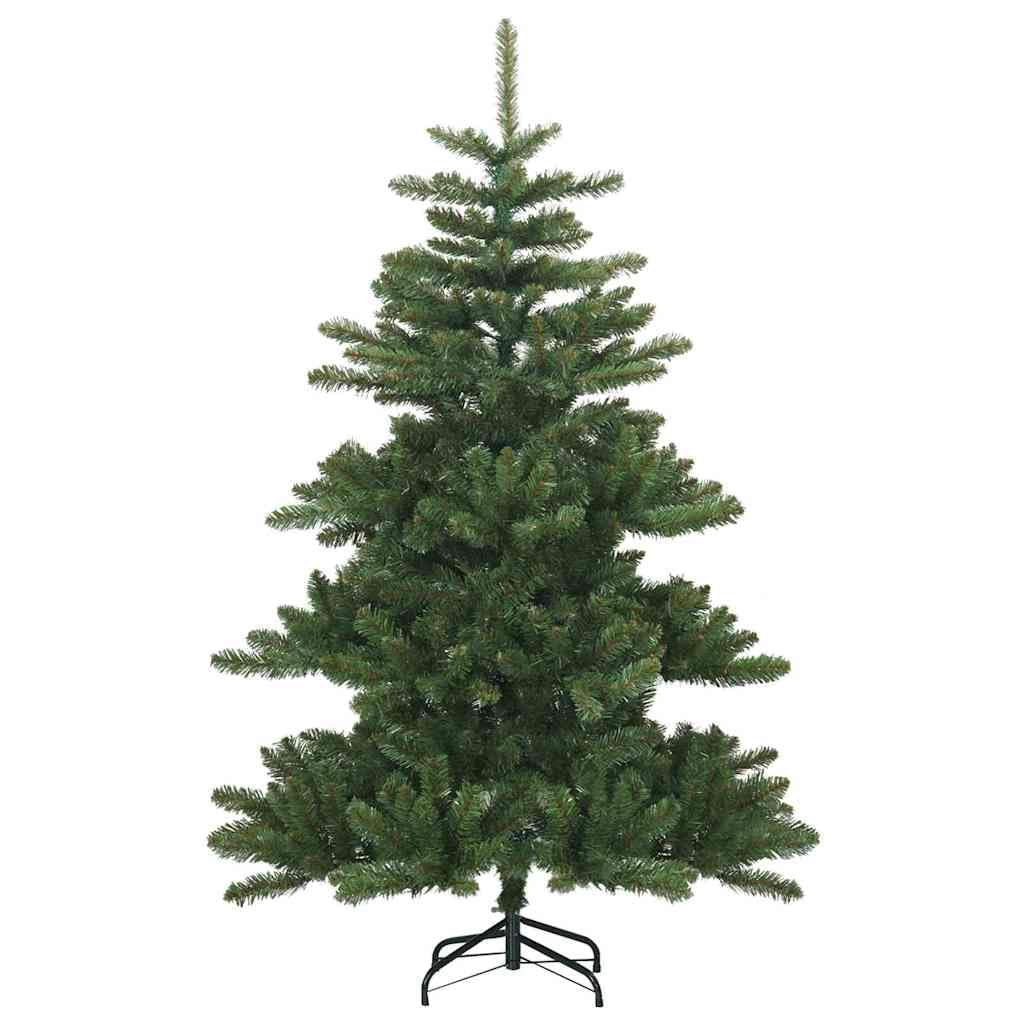 Künstlicher Klappbarer Weihnachtsbaum Grün 150 cm, PVC und Stahl, mit 150 warmweißen LEDs, ideal für Festliche Innenbereich Dekoration