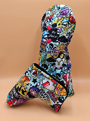 Alengolf Golf-Abdeckung für Driver, Graffiti, wasserdicht