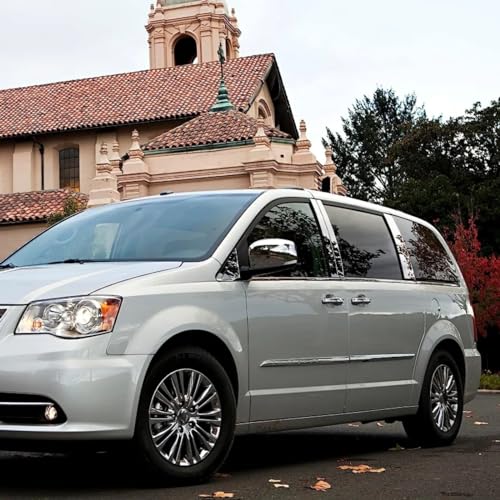 Pegatinas de pilares de puertas para Chrysler Town Country 2008-2016, ventanas coche 4