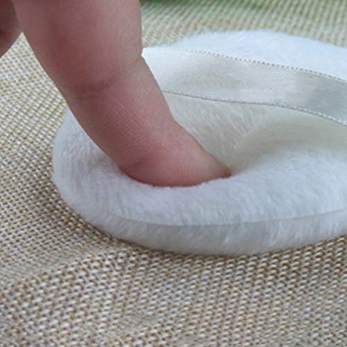 PixNOR — 6 peças de esponja de pó para cosméticos corporais de bebê, capa transparente para esponja