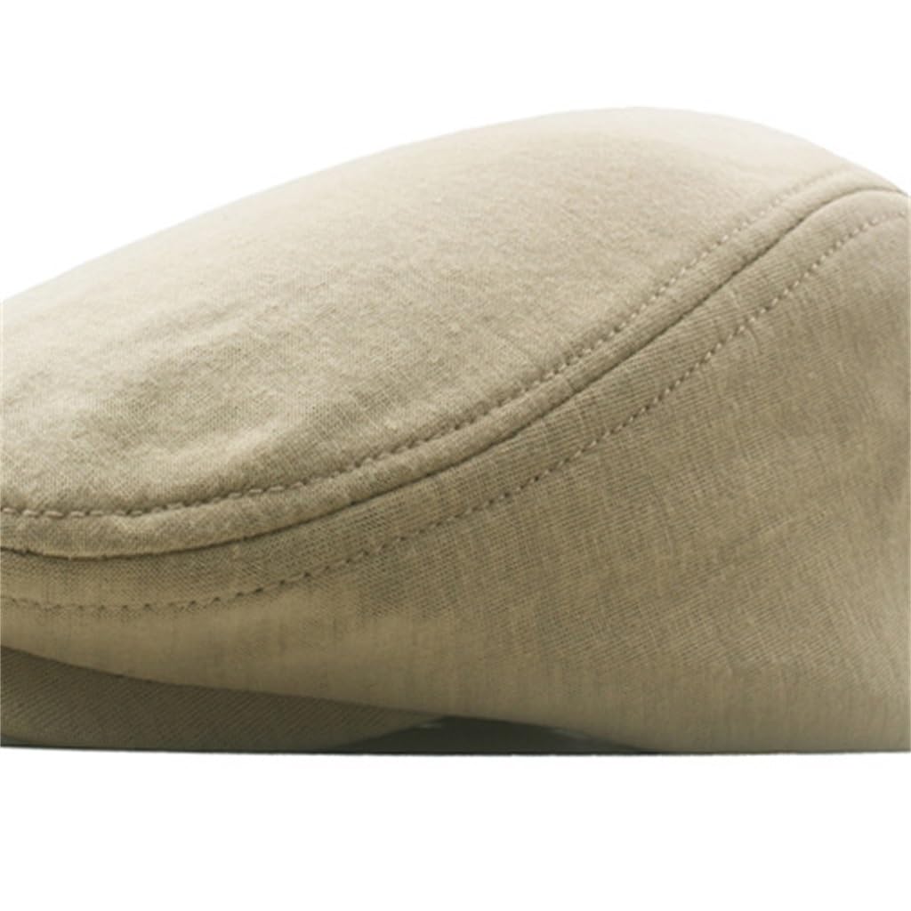 Yellow Adjustable Newsboy Cap Tweed Beret Wind Duck Tongue Cap Forward Cap