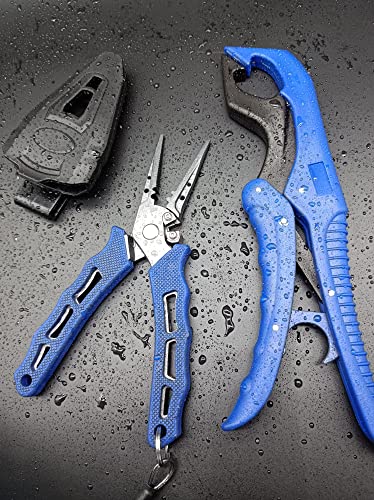 Morefishing Fish Grippers With Missing Rope,Fishing Pliers,Saltwater Resistant Fishing Gear,Tools Set Gifts For Men #TOP1