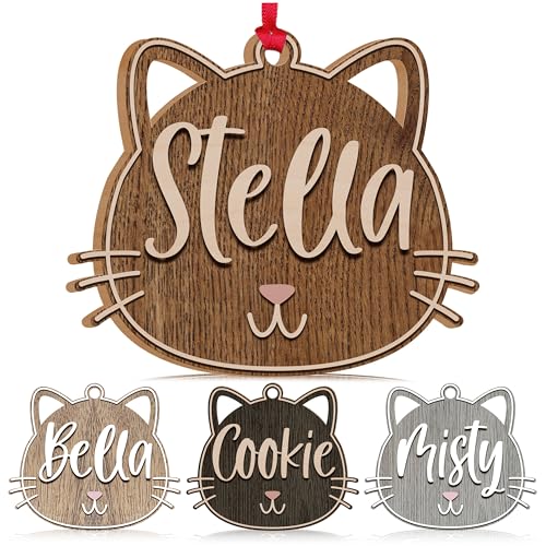 Personalized Cat Memorial Ornament - Customized Acrylic &
