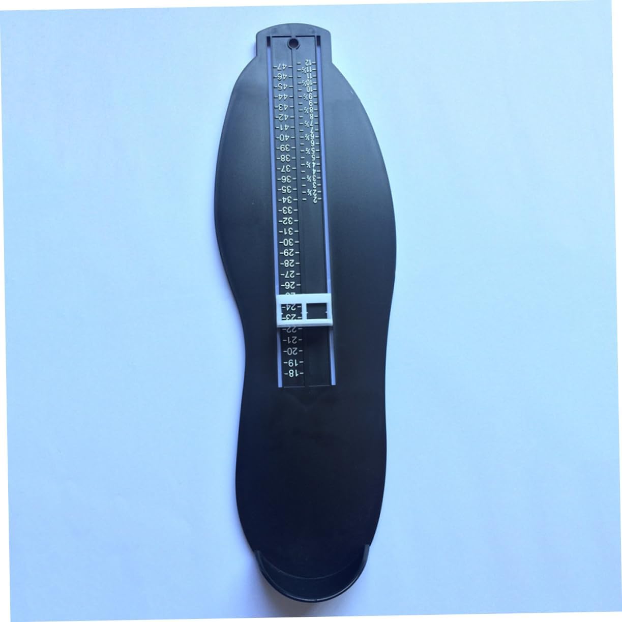 FRCOLOR 2Pcs Shoe Measuring Gauge Accurate Foot Measurement for Adults Black Plastic Foot Measuring Device for Easy Shoe Selection