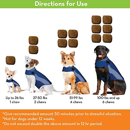ThunderWunders Hemp Dog Calming Chews | Vet Recommended for Situational Anxiety | Fireworks, Thunderstorms, Travel & More | Made with Hemp Seed, Thiamine, L-Tryptophan, Melatonin & Ginger (60 Count) - Thumbnail 6