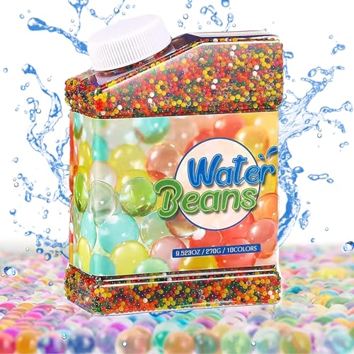 Onwon Water Beads 50 000 Pieces of Non-Toxic Biodegradable Water Balls Round Pearl Gel Beads for Vase Wedding Decoration Plants and Home