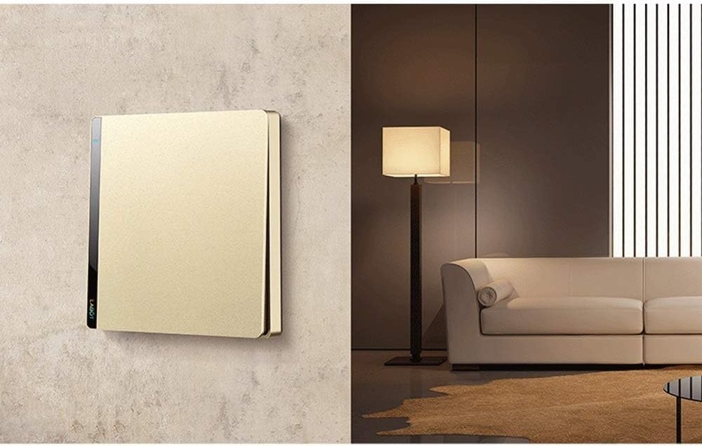 Włącznik ścienny, Wewnętrzne przełączniki oświetlenia ściennego ze wskaźnikiem fluorescencyjnym, 86x89mm, typu gang i way(4 Gang 1 Way)