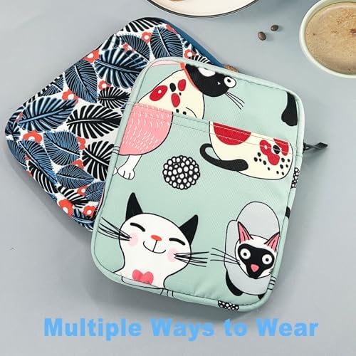 6 Inch Zipper Sleeve for All E-Reader Book, 11th Generation 2024/2022, Protective Sleeve Cover Case with Pocket for Kobo Clara BWColour & Pocketbook Devices, Zangqingse - 5