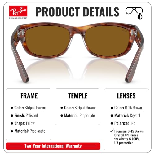 Image of Ray-Ban RB2289 MEGA BALORAMA Square-Round Shaped Sunglasses for Men & Women with Official RAYBAN Eyewear Kit