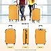 BEIBYE 2045 Zwillingsrollen 3tlg. Reisekoffer Koffer Kofferset Trolleys Hartschale in 20 Farben (Orangen)